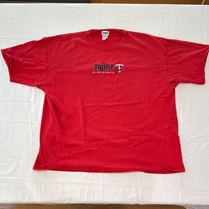 CSA Twins Vintage Stitched Minnesota Red T-Shirt - XXL